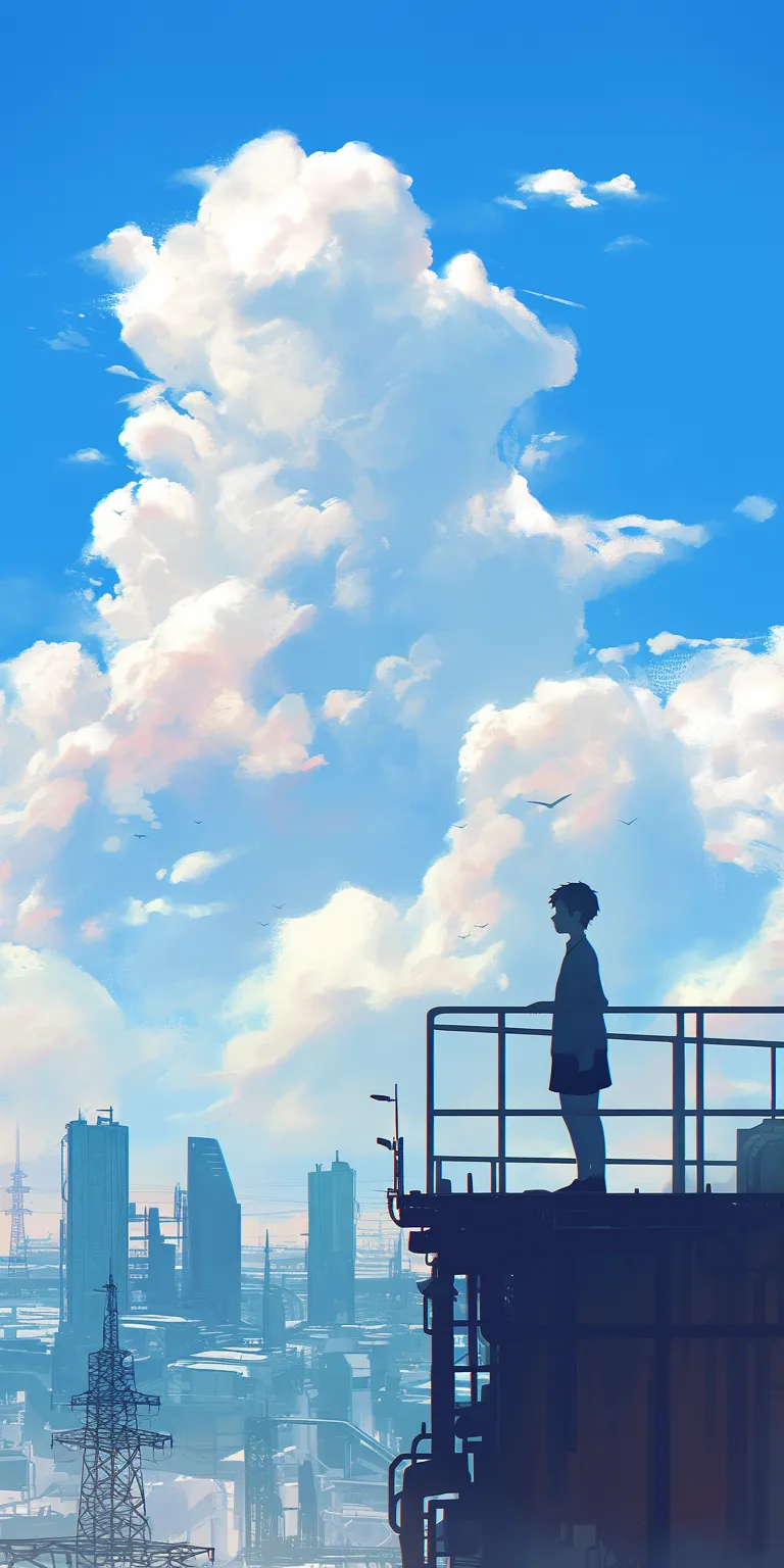 background wallpaper anime sky, ciel, flcl, champloo, hyouka