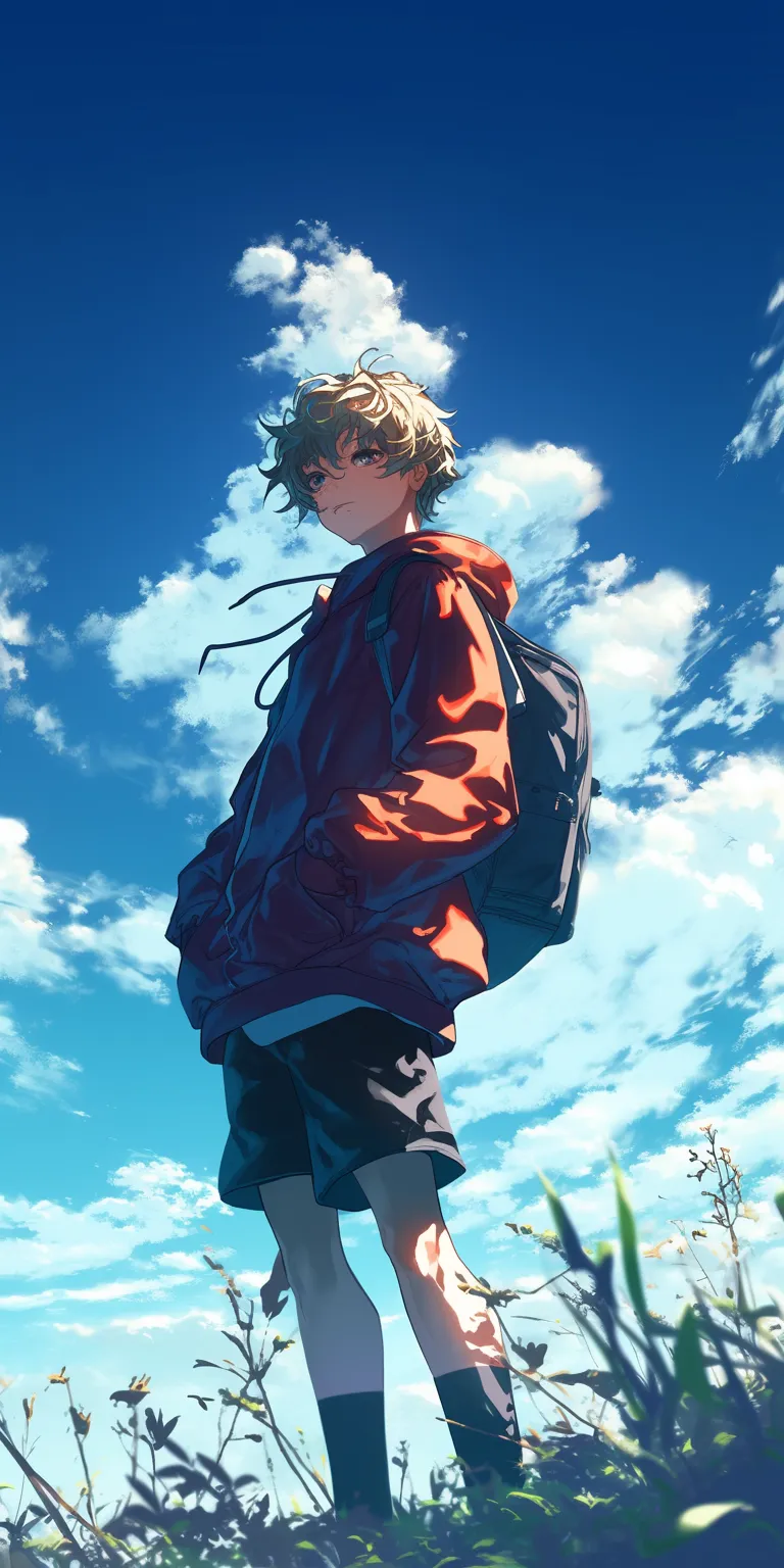 anime pic wallpaper sky, flcl, akira, haikyuu, hajime