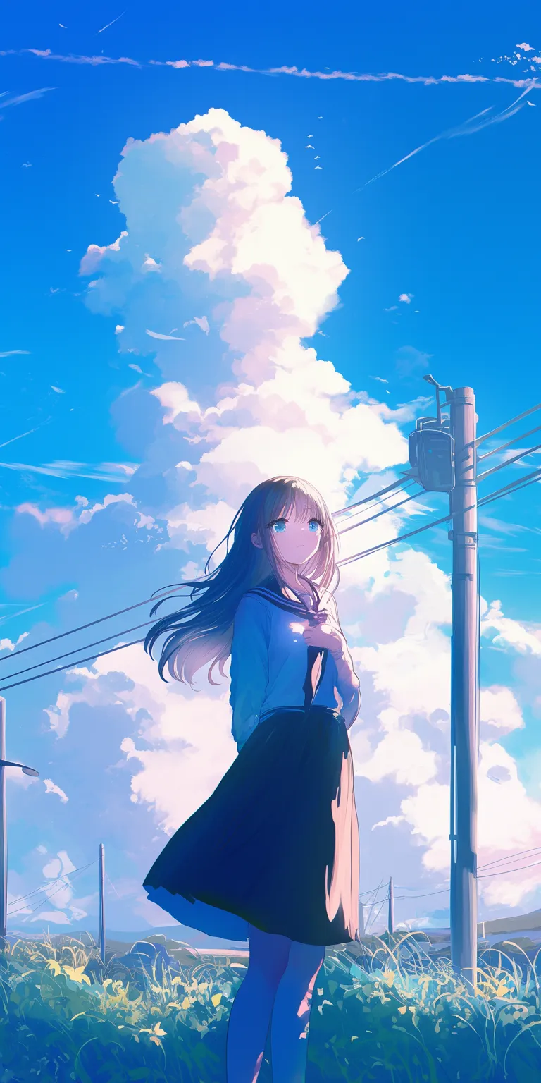 cute wallpaper anime sky, haru, 1920x1080, ghibli, 2560x1440