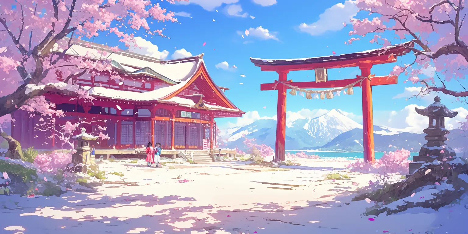 free moving backgrounds evergarden, sakura, kamisama, backgrounds, 3440x1440