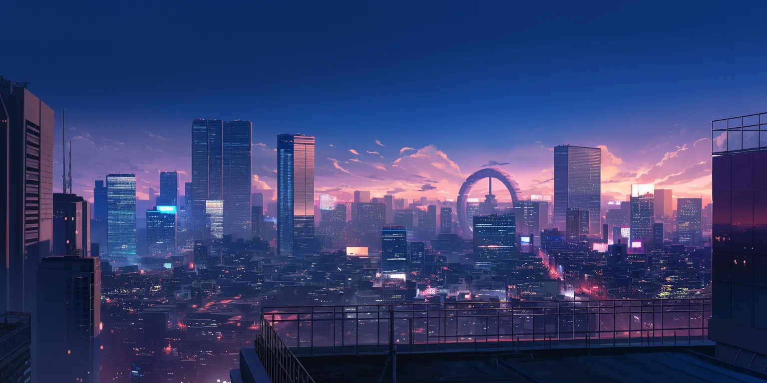 anime city background tokyo, 3440x1440, city, noragami, juuzou