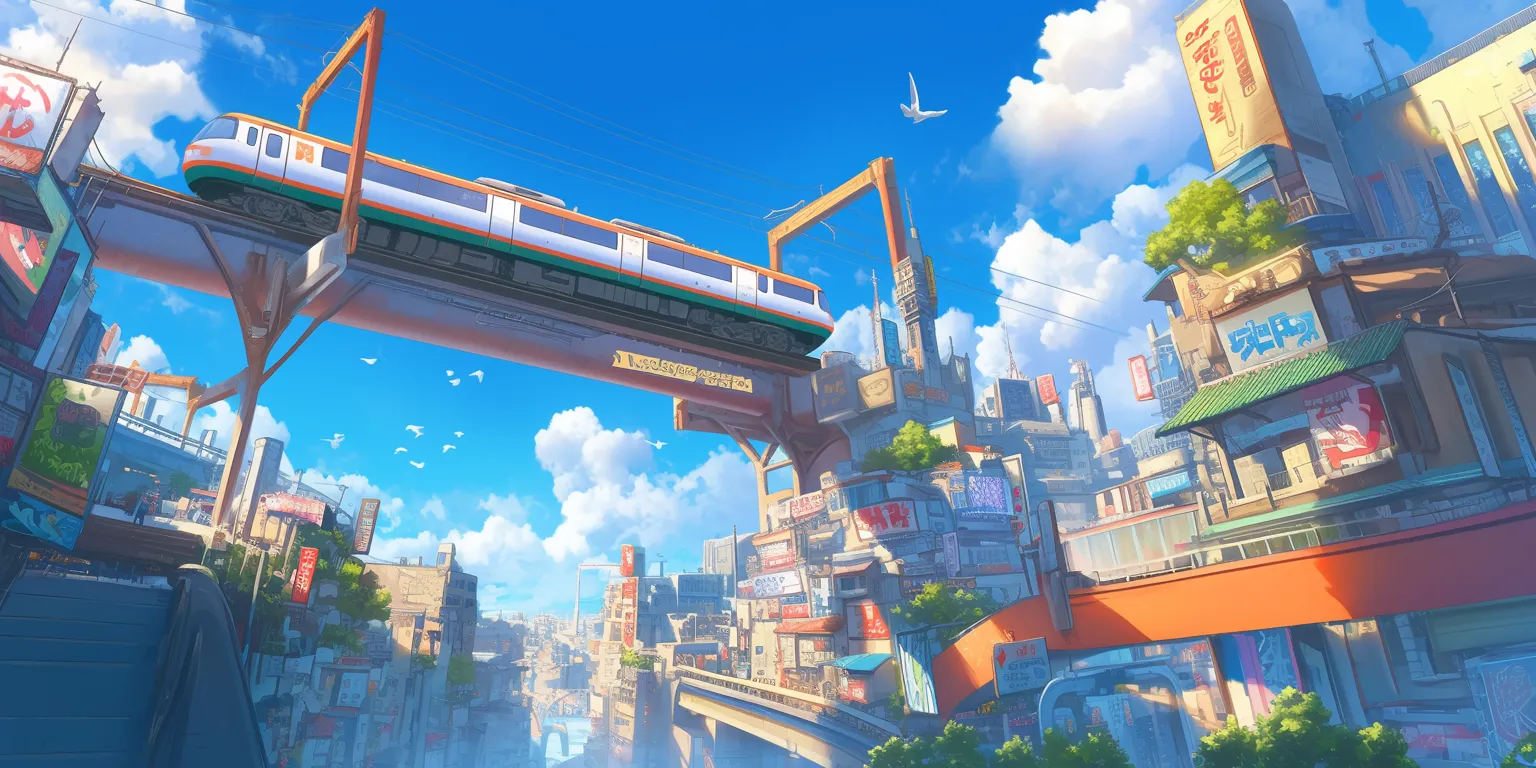 anime city wallpaper 3440x1440, sky, up, ghibli, 2560x1440