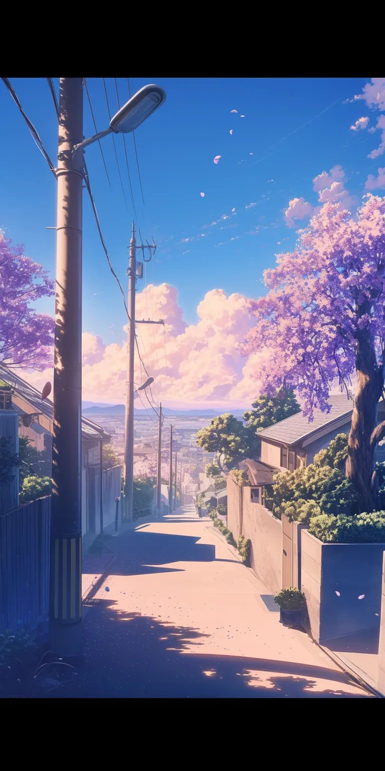 anime background wallpaper kamisama, noragami, sakura, 3440x1440, scenery