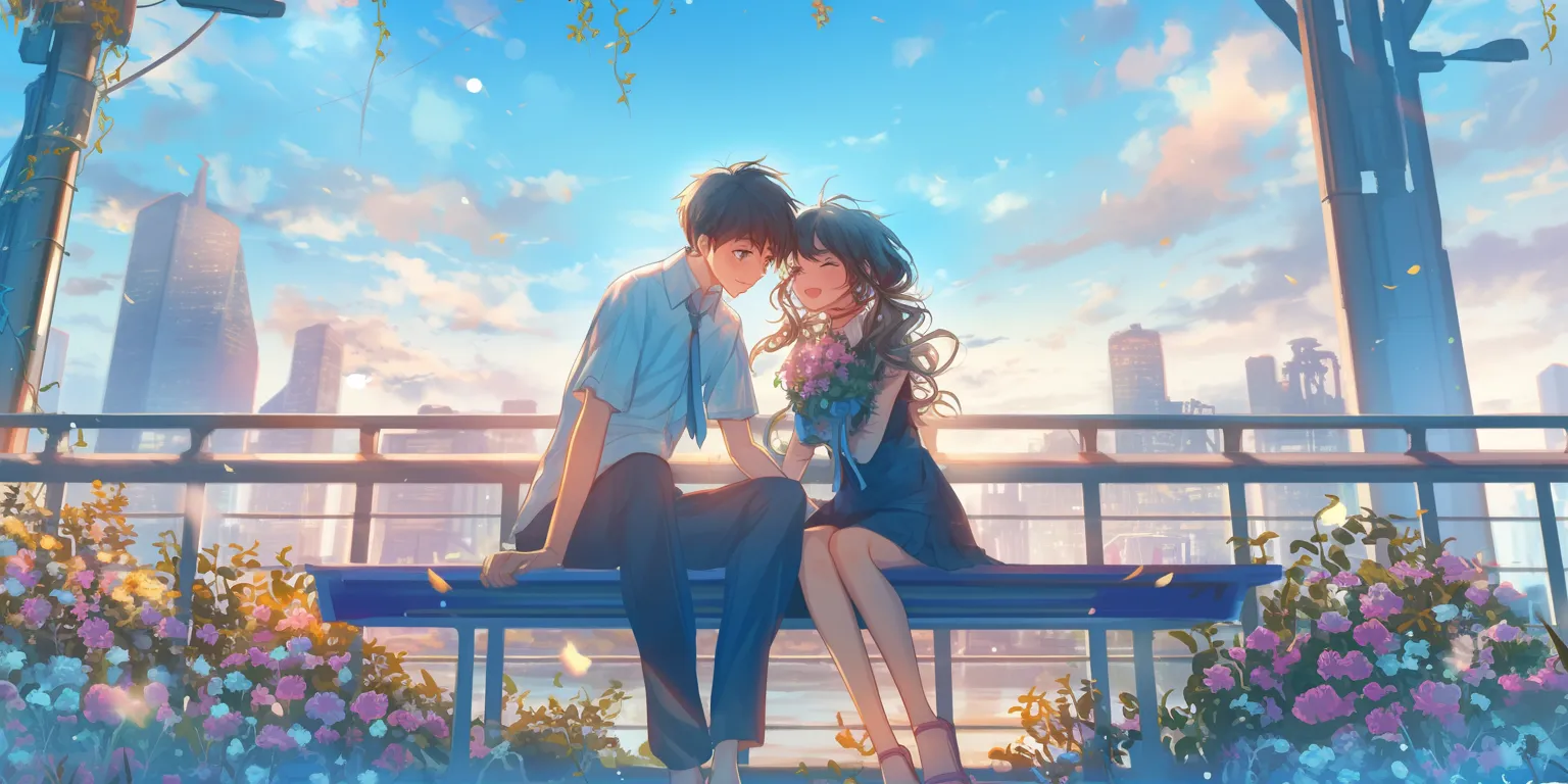 matching couple wallpaper anime hyouka, romantic, lofi, haru