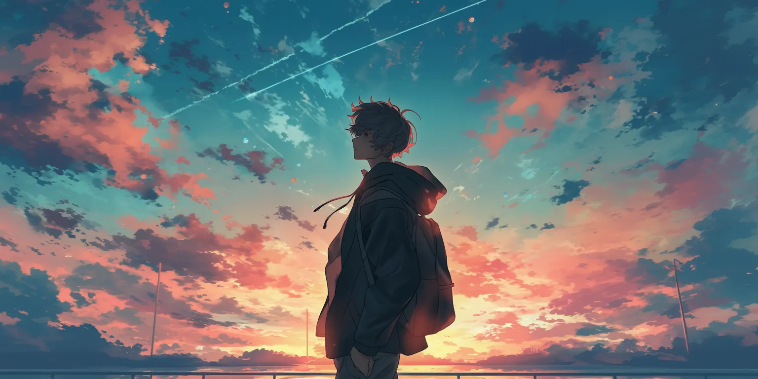 anime pic wallpaper mushishi, sunset, sky, flcl, yuujinchou