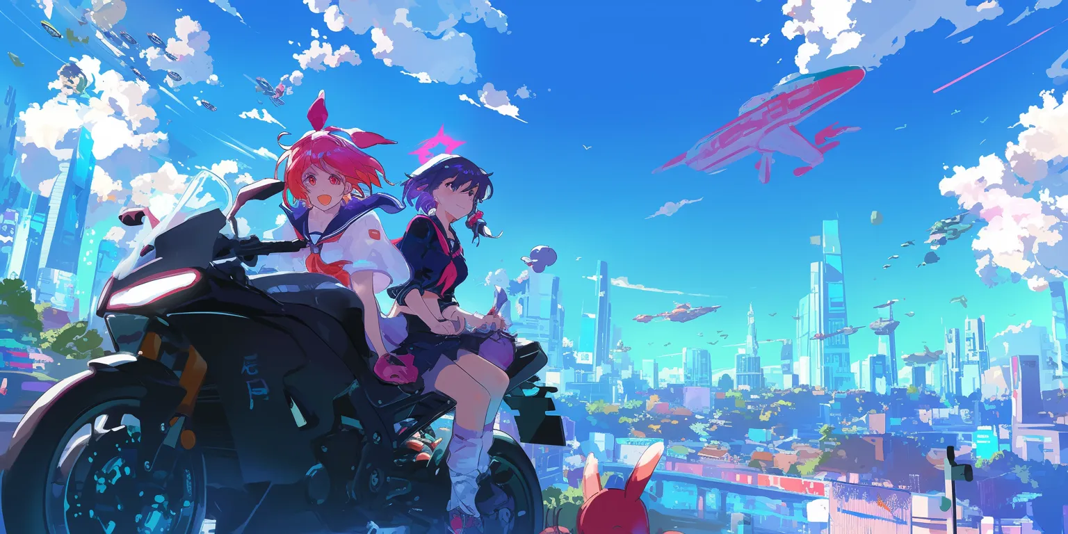 8k anime wallpaper flcl, lagann, 3440x1440, 1920x1080, ride