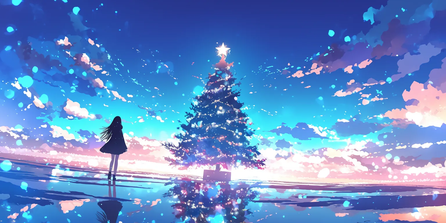 anime christmas wallpaper noragami, bocchi, christmas, xmas, winter