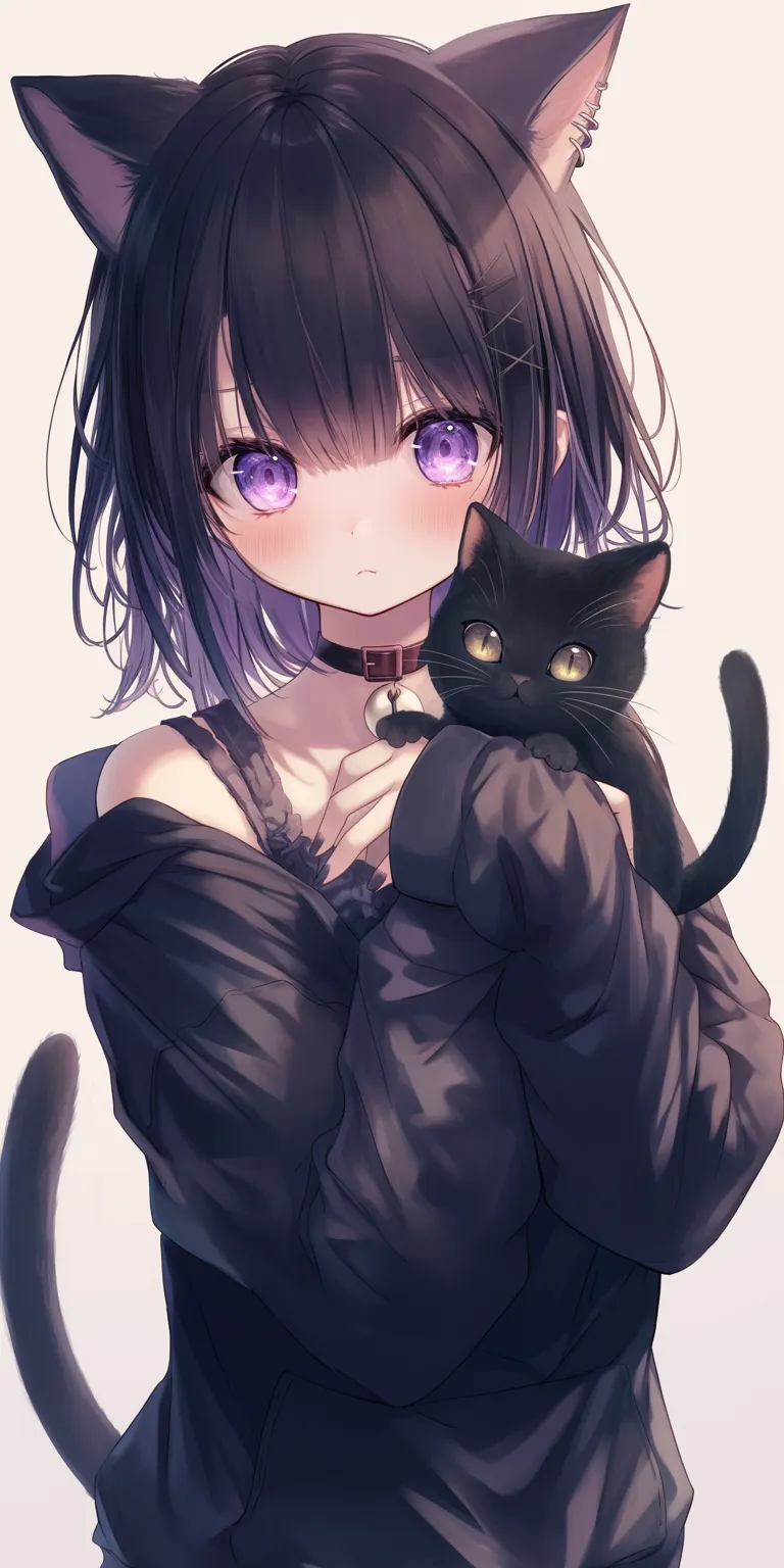 anime cat wallpaper kuromi, cat, kitty, pet, yato
