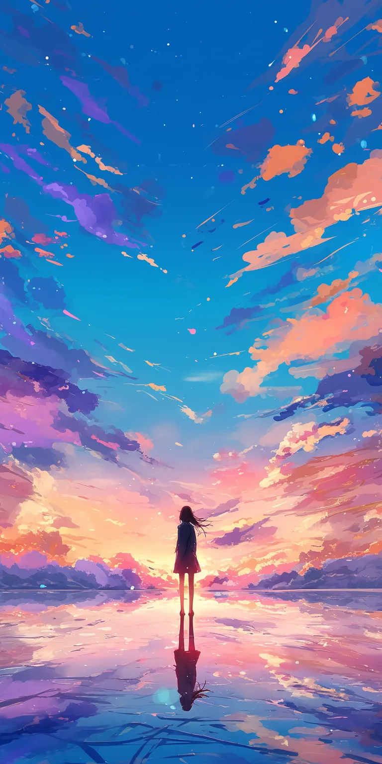 anime wallpaper for laptop sky, sunset, ghibli, lockscreen, 2560x1440