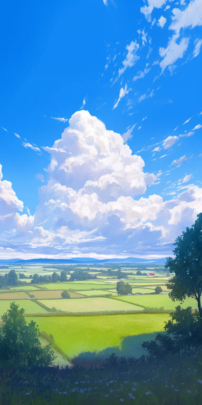 anime scenery wallpaper ghibli, sky, evergarden, yuru