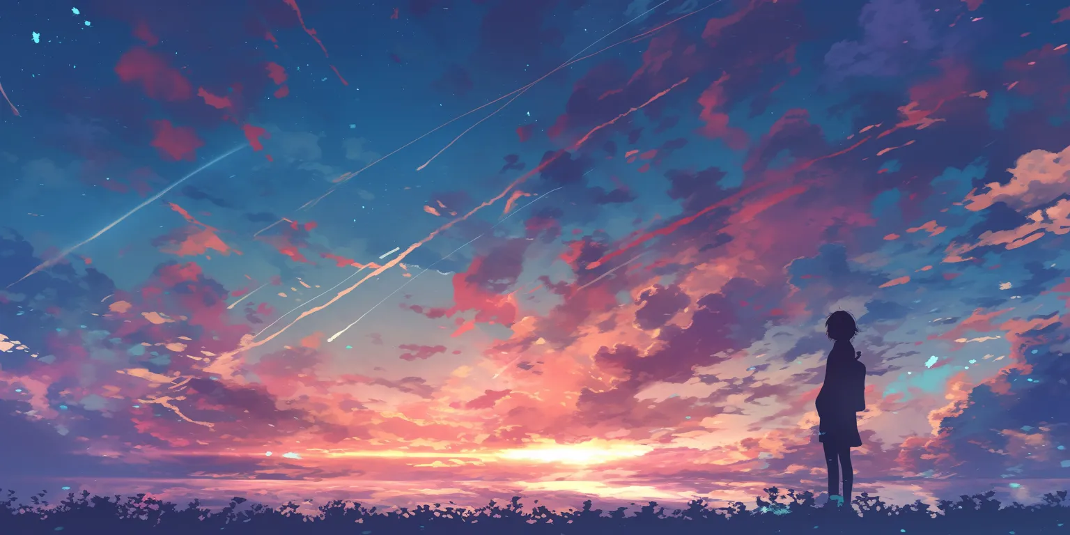 anime wallpaper ipad sky, sunset, 2560x1440, 3440x1440, ciel