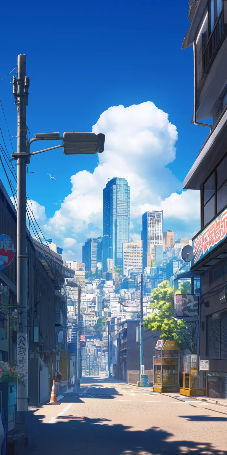 anime city background tokyo, nakano, flcl, juuzou, 3440x1440