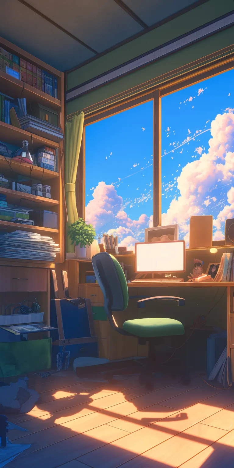bedroom anime background classroom, backgrounds, office, room, lofi
