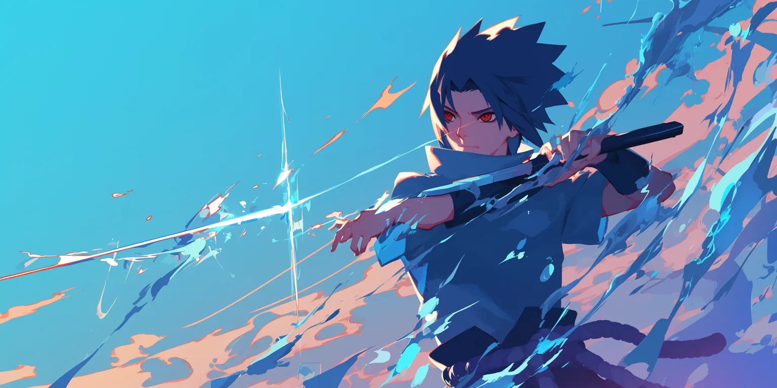 sasuke cool wallpaper sasuke, kirito, minato, flcl, lagann