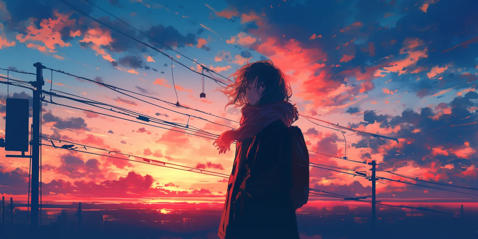 anime cover photo sky, sunset, vagabond, 3440x1440, 2560x1440