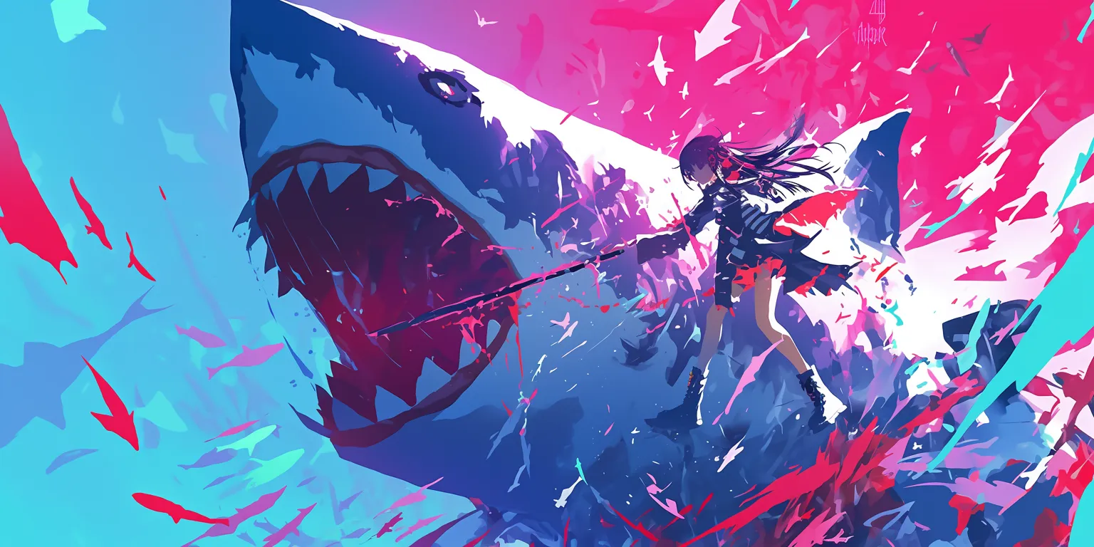 shark wallpaper 4k mononoke, noragami, berserk, rwby, 2560x1440