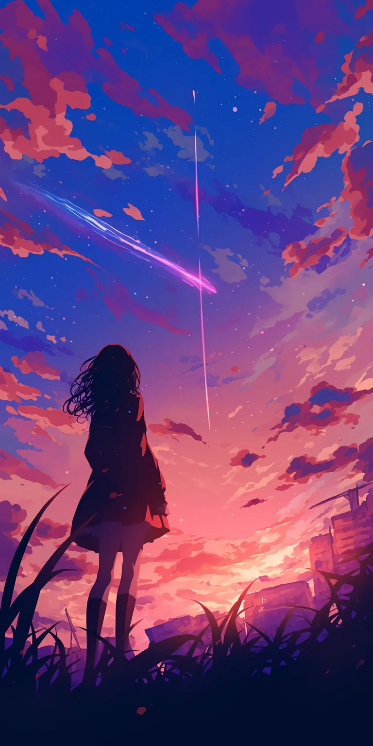 purple anime background flcl, sky, noragami, 2560x1440, fate