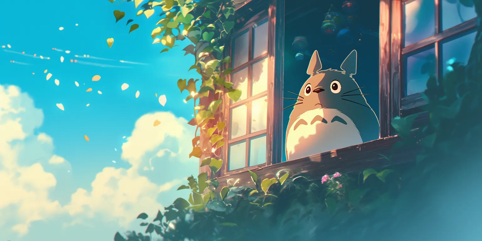 totoro iphone wallpaper ghibli, totoro, yuujinchou, mononoke, natsume