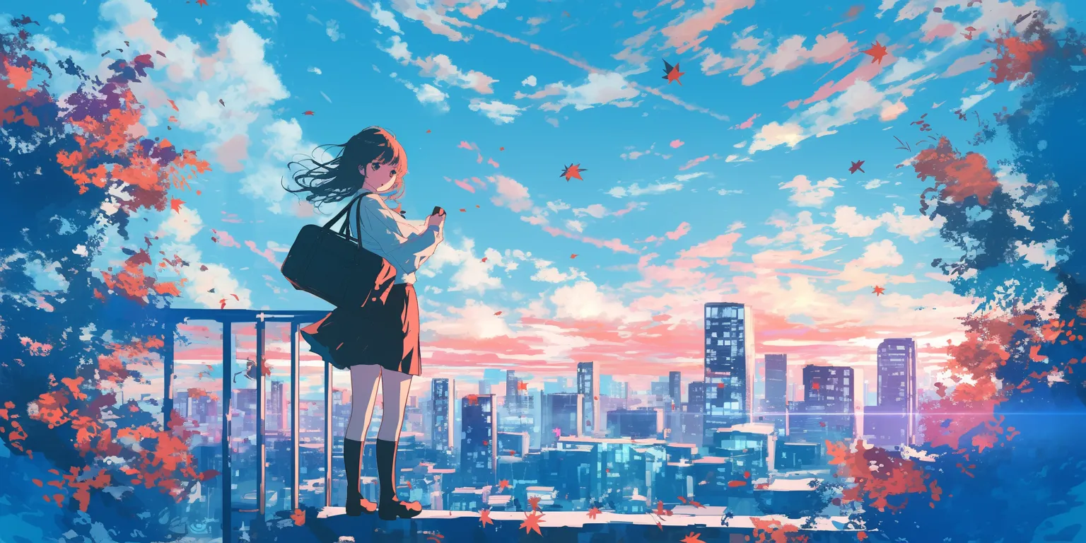 anime wallpaper for ipad sky, lofi, 1920x1080, 2560x1440, mirai