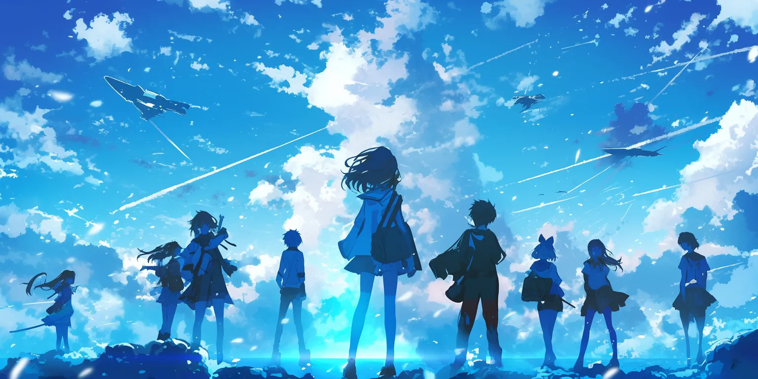 anime wallpaper for android ciel, sky, hyouka, 1366x768, 3440x1440