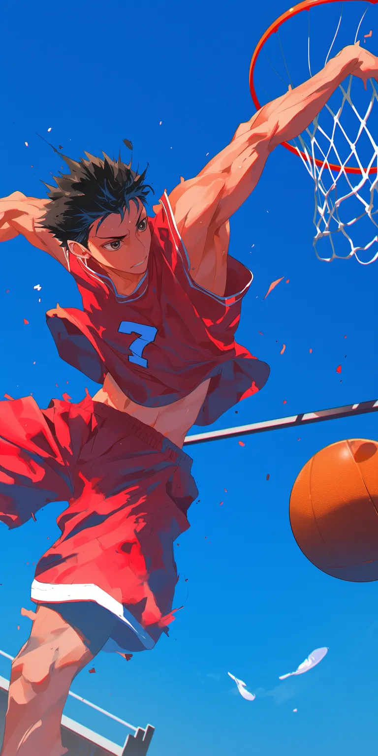 slam dunk wallpaper aomine, haikyuu, kuroko, basketball, ball
