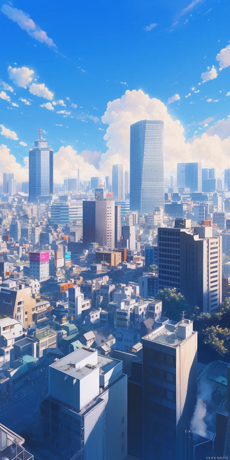 anime city background tokyo, 3440x1440, city, nakano, japan