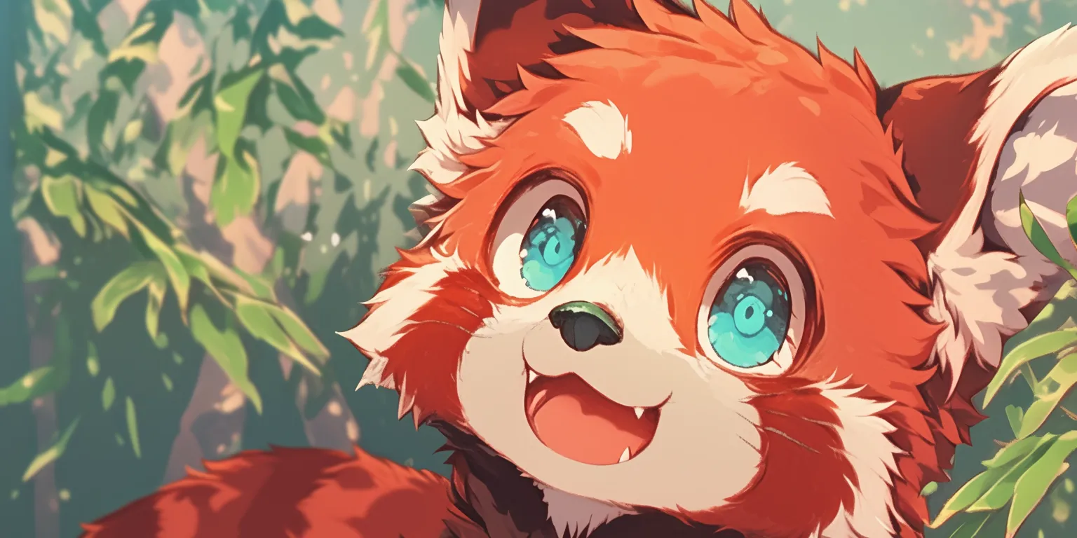 red panda wallpaper kurama, fox, pet, panda, ghibli