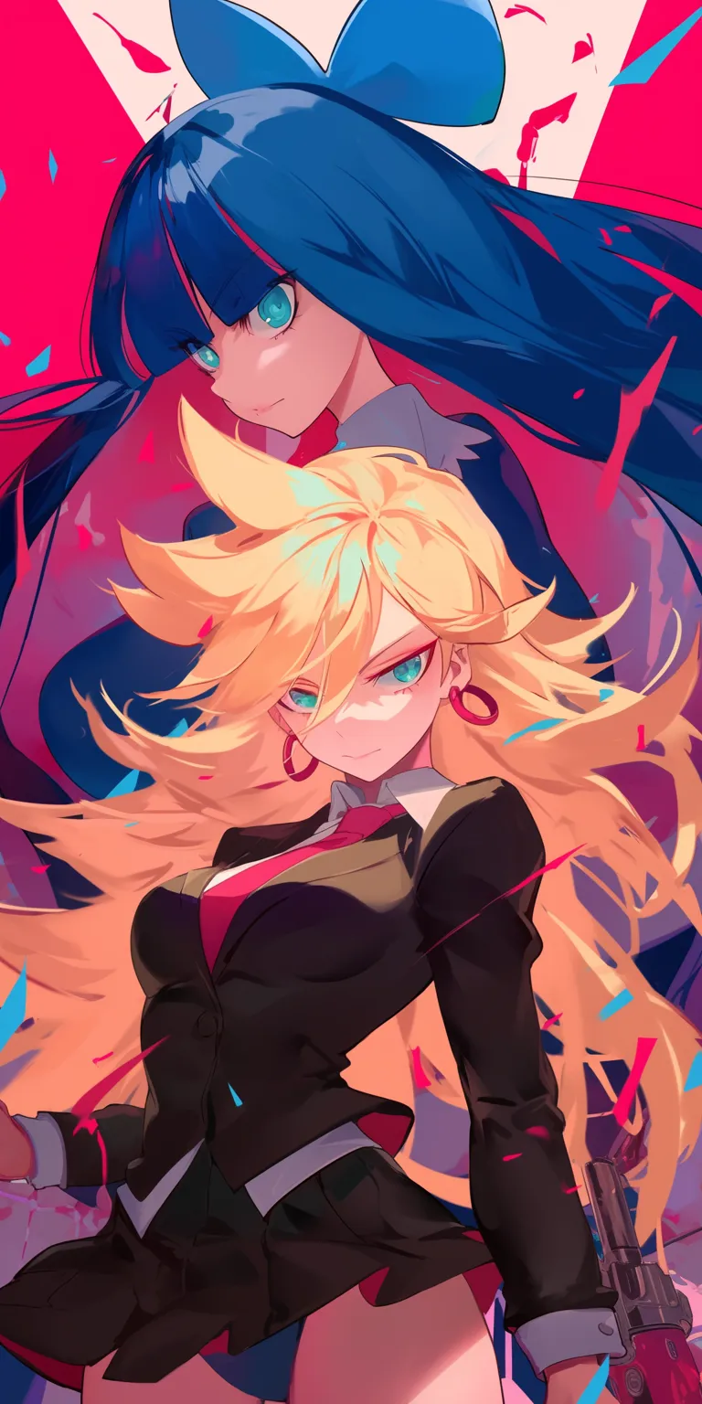 panty and stocking wallpaper shinobu, gurren, yaiba, rwby, minato