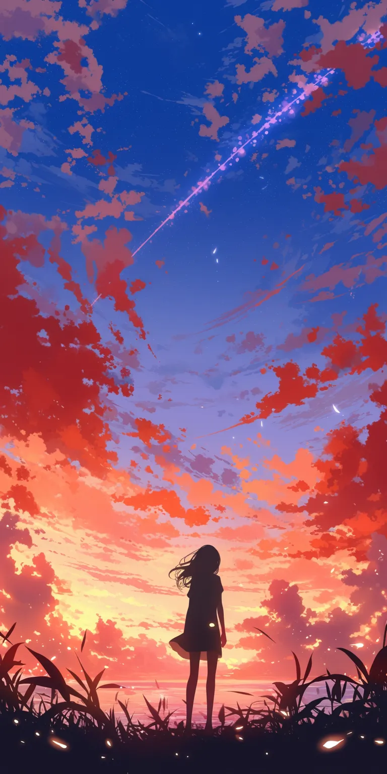 free moving wallpapers flcl, sky, noragami, sunset, franxx
