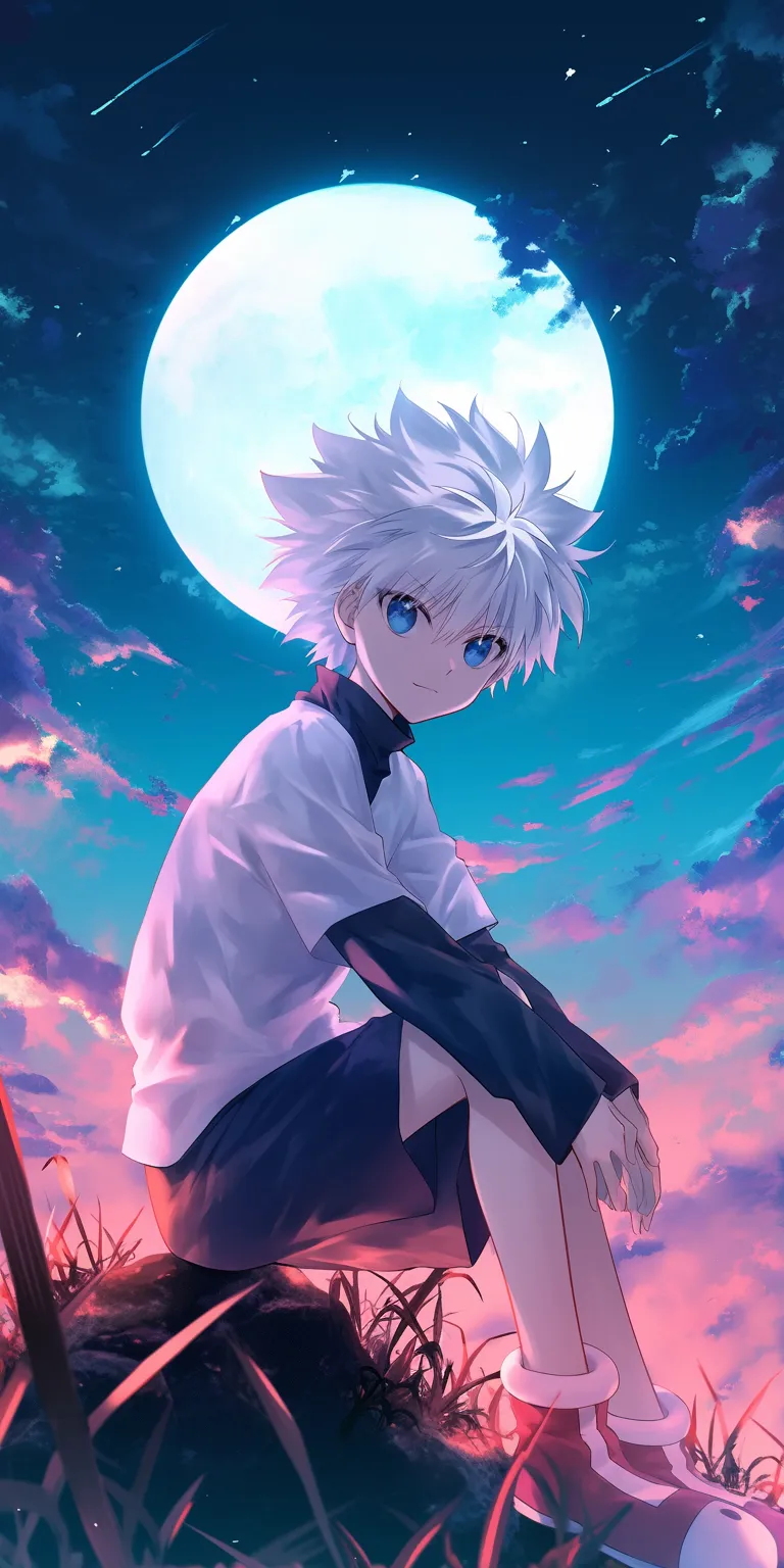 hunter x killua wallpaper killua, hxh, hajime, kamisama, minato