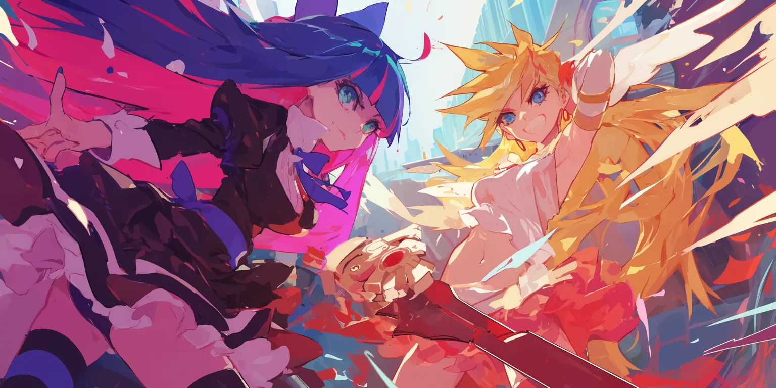 panty and stocking wallpaper minato, gurren, fate, 1366x768, 1920x1080