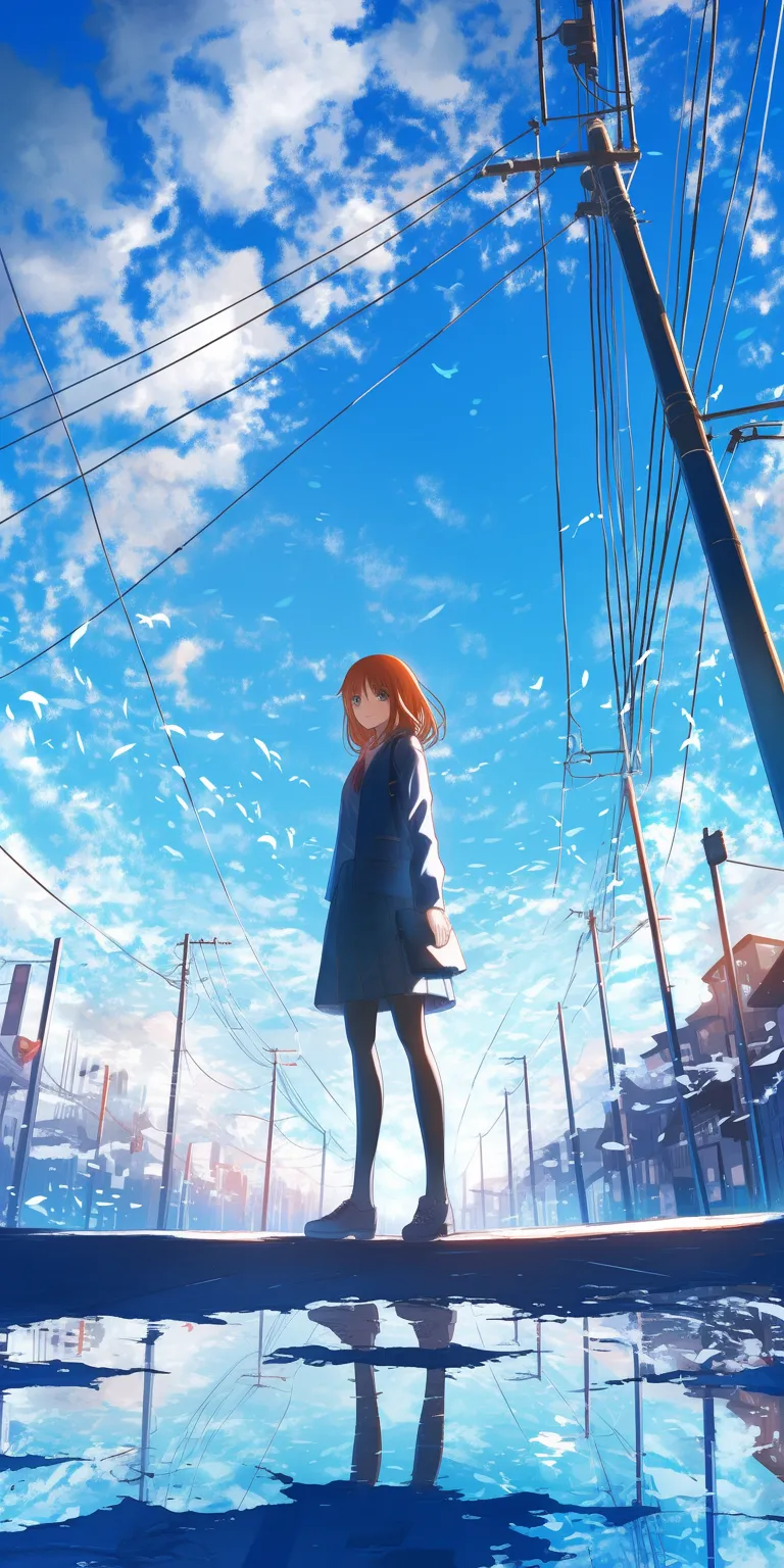 android wallpaper anime nishimiya, sky, mirai, natsume, ciel