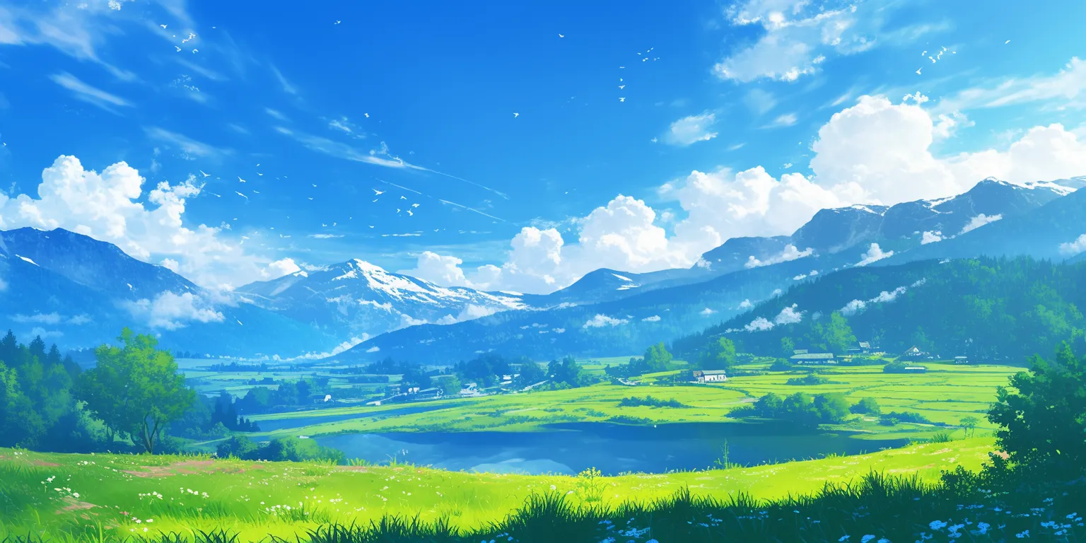 beautiful anime background evergarden, 2560x1440, ghibli, backgrounds, scenery