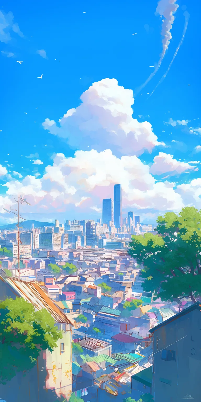 anime background hd 3440x1440, 2560x1440, scenery, lofi, sky