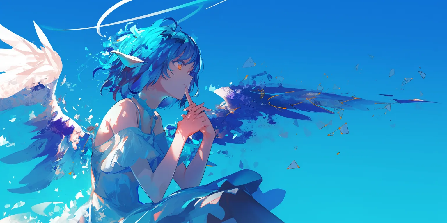 cute anime wallpaper aqua, ocean, hatsune, 2560x1440, 1920x1080
