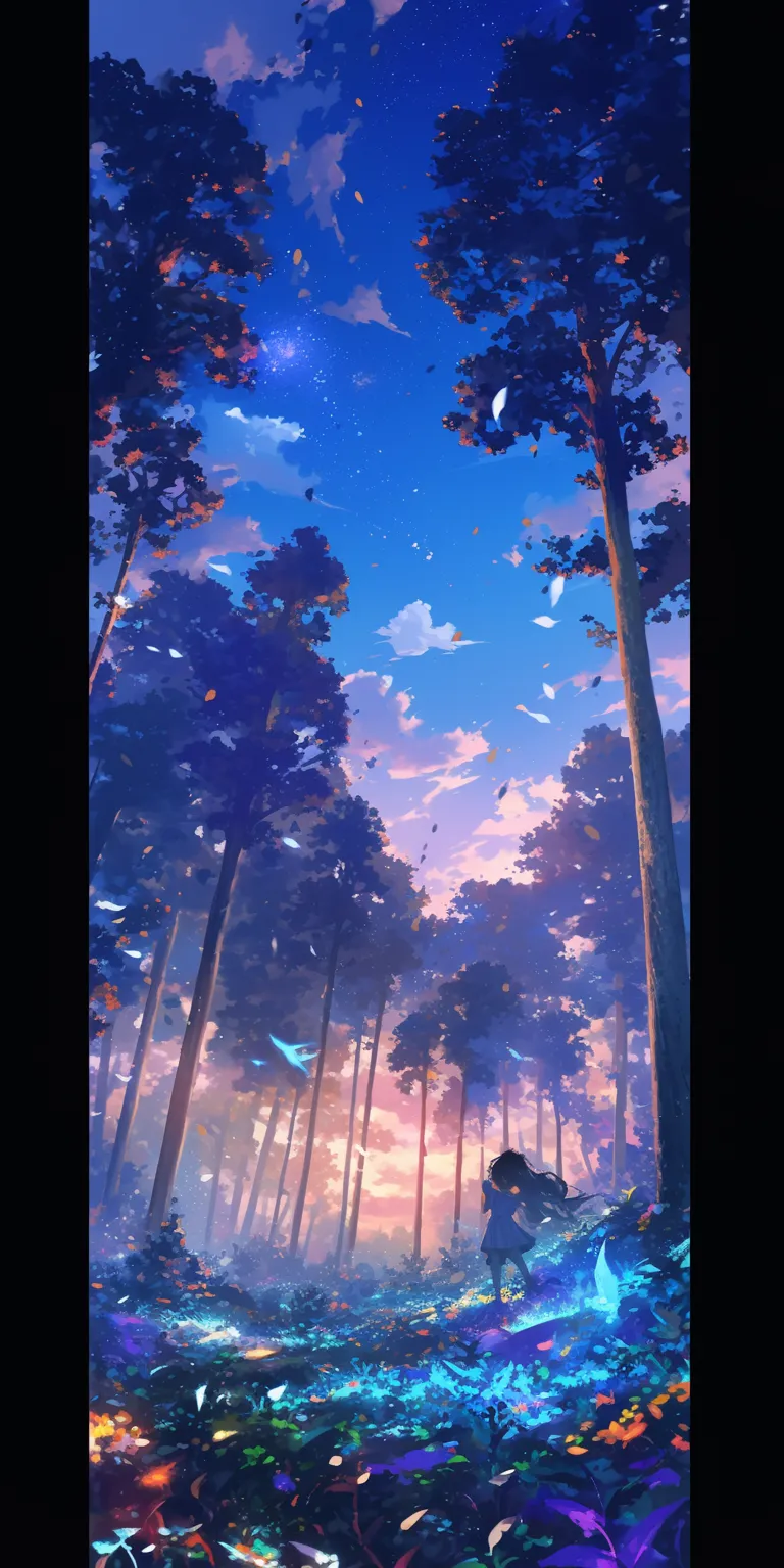 anime forest background forest, lockscreen, backgrounds, amoled, ghibli
