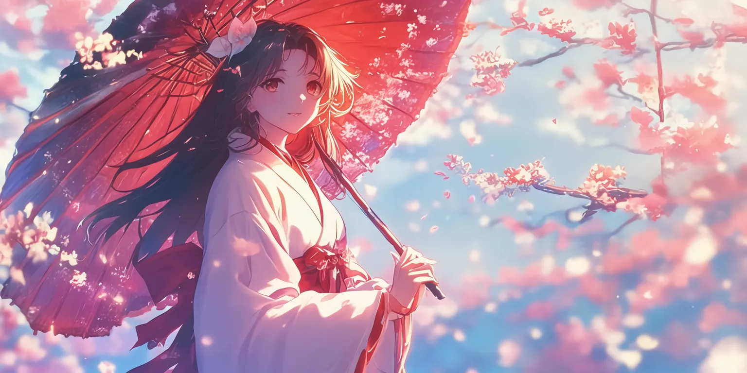 beautiful anime wallpaper sakura, kaguya, nezuko, kamisama, 2560x1440