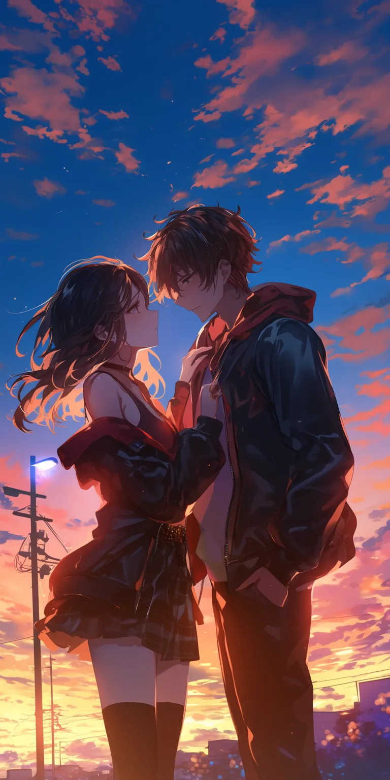 cute anime couple pictures akame, noragami, sunset, flcl, zenitsu