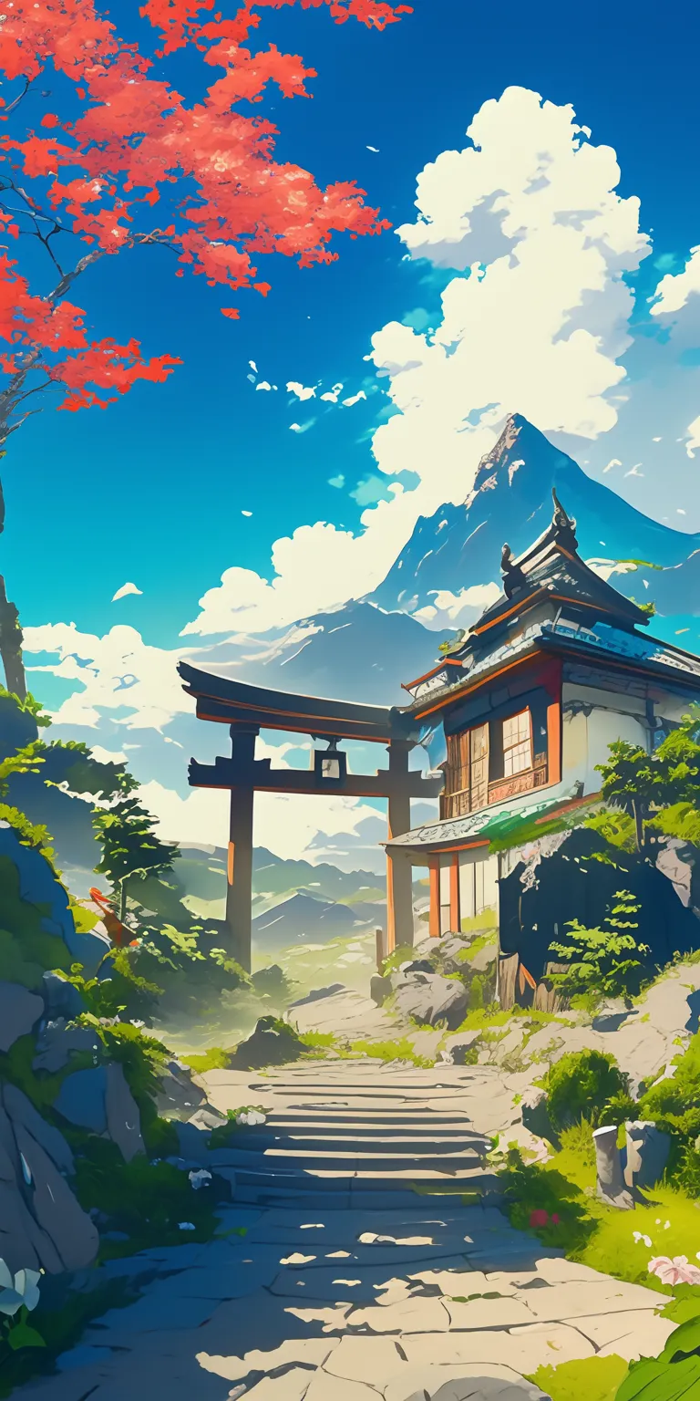 moving backgrounds for pc evergarden, ghibli, mountain, japan