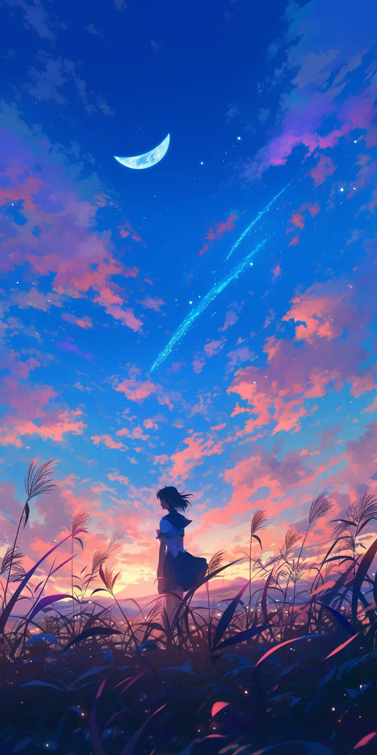 sailor moon wallpaper 4k sky, ghibli, franxx, ciel, sunset