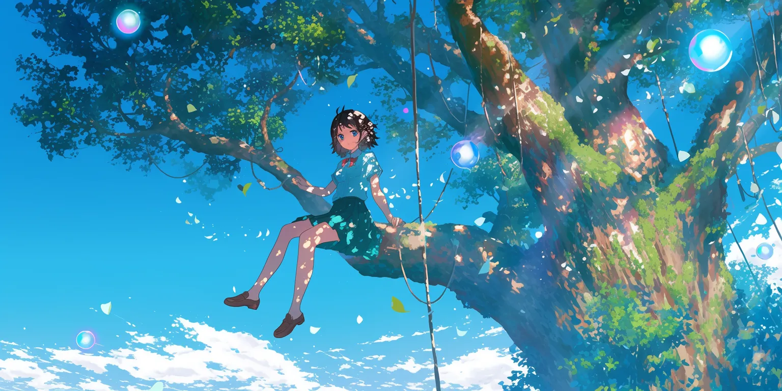 cartoon desktop wallpaper ghibli, fairy, wonderland, yotsuba, forest