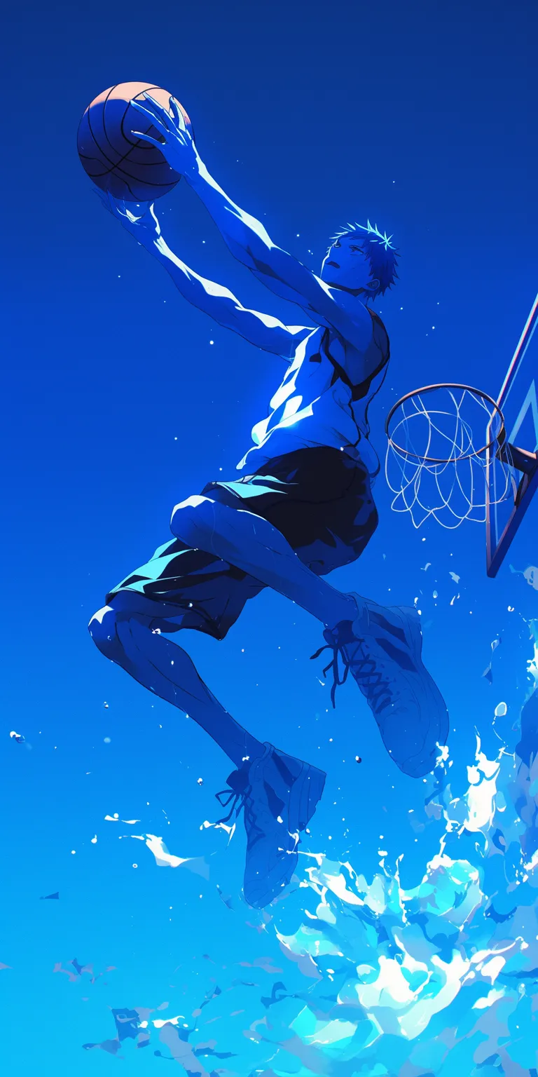 kuroko no basket wallpaper aomine, basketball, dunk, kuroko, noragami