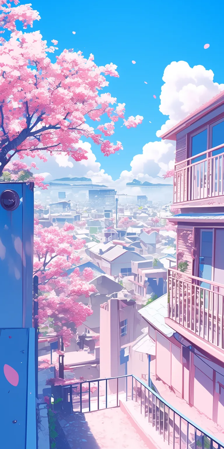 pink anime background sakura, lofi, kamisama, 3440x1440, scenery