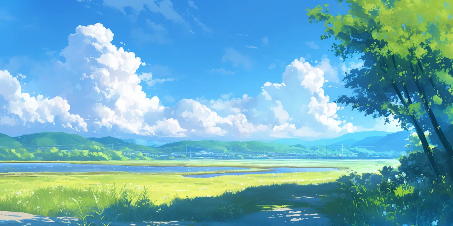 cool moving backgrounds evergarden, scenery, ghibli, yuujinchou, 3440x1440