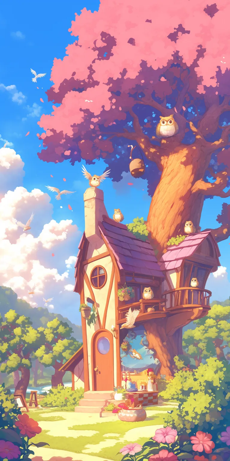 owl house background ghibli, konosuba, kamisama, yuru, umaru
