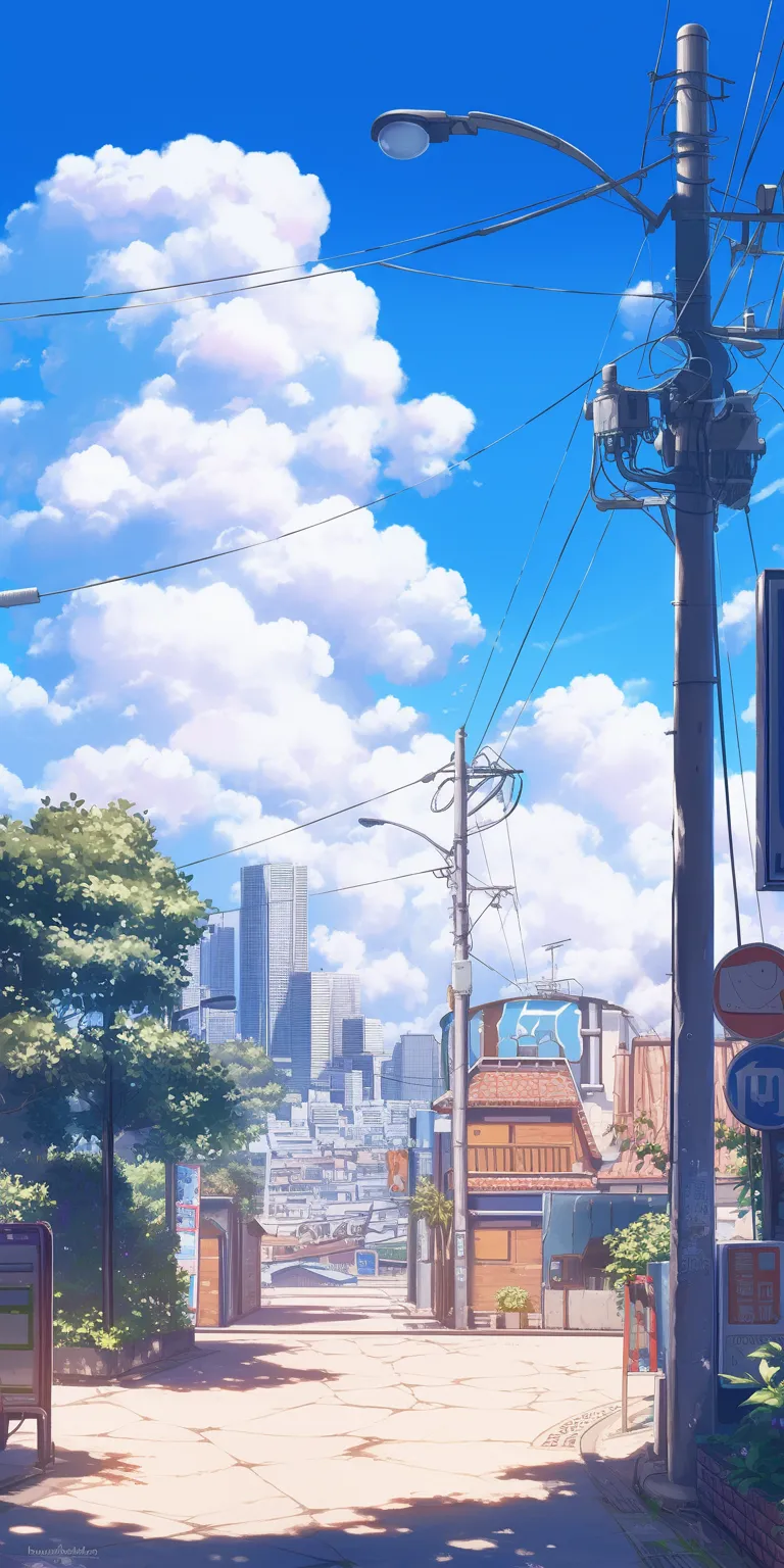 anime backgrounds iphone flcl, ghibli, tokyo, 3440x1440, city