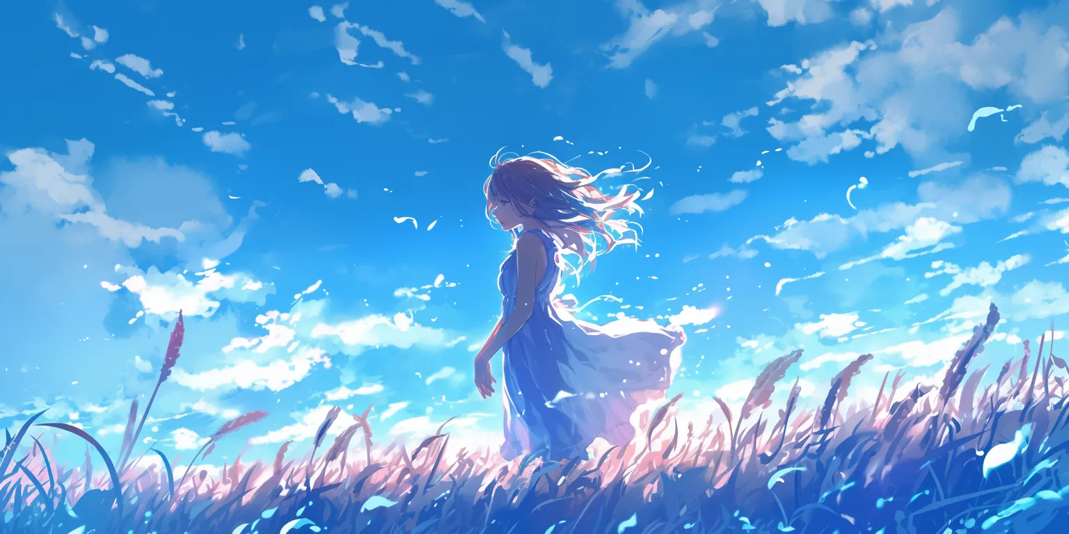 anime wallpaper for phone sky, ocean, wonderland, 1920x1080, aqua