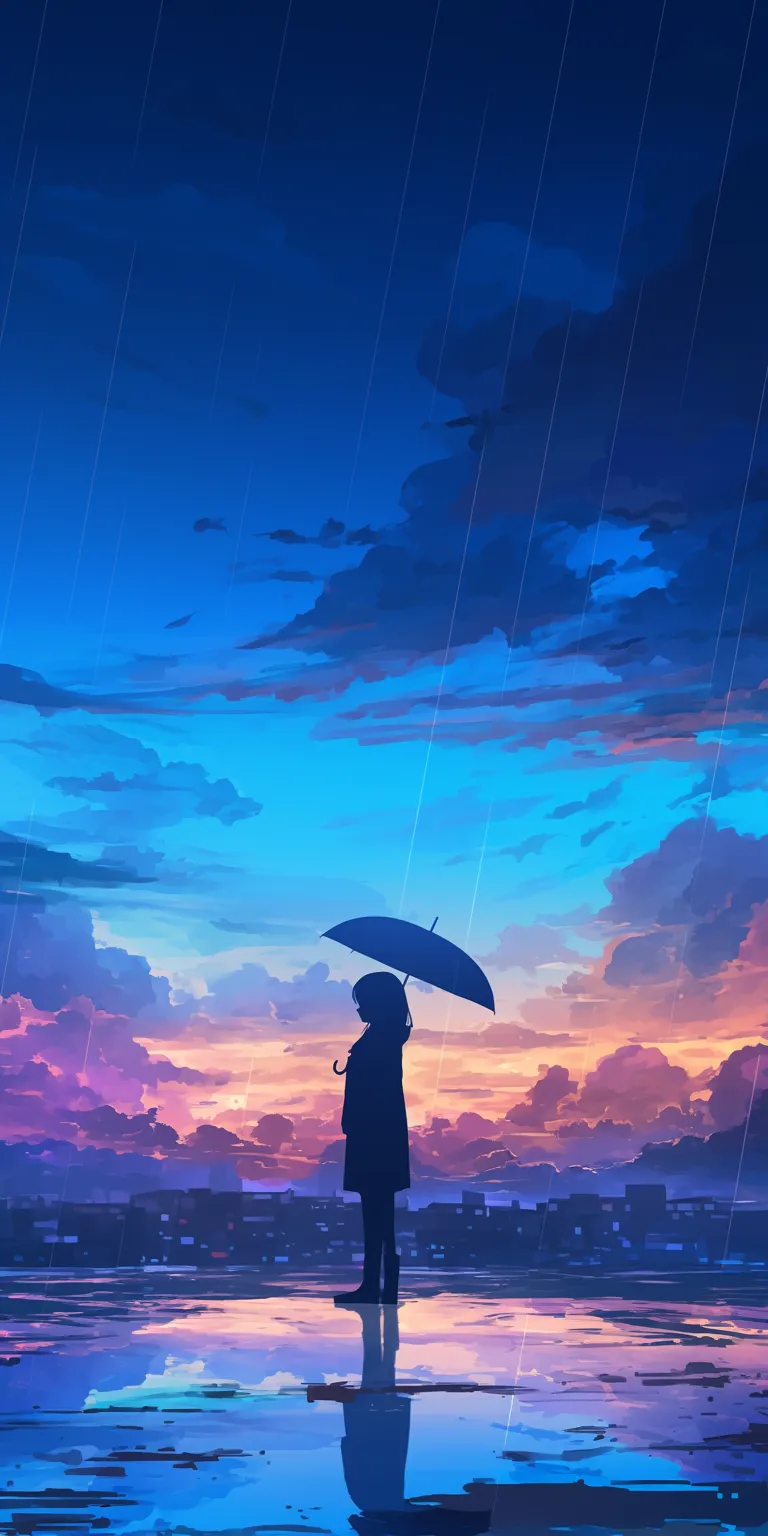 anime sad wallpaper rain, sky, ghibli, 3440x1440, lockscreen