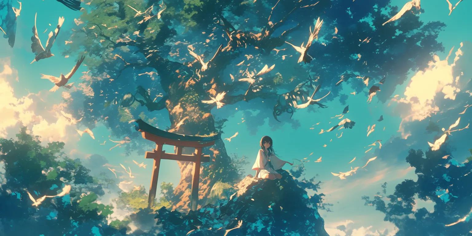 best cartoon wallpaper ghibli, mushishi, evergarden, ocean, 3440x1440