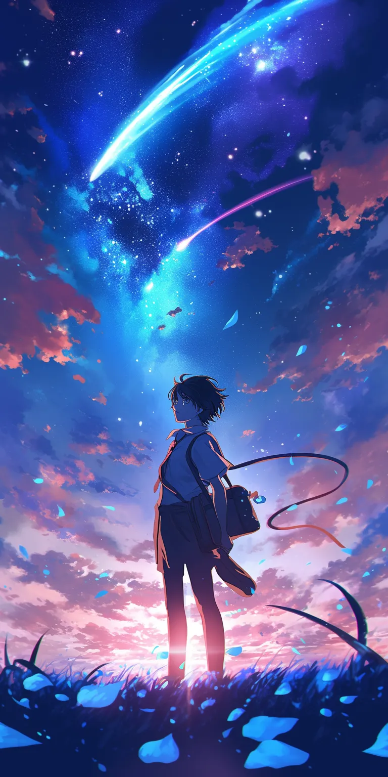 anime phone wallpaper sky, lockscreen, mushishi, galaxy, noragami